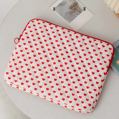 11/13/15 Inch Laptop Sleeve Quilted Laptop Bag Coquette Floral Laptop Carrying Case Office Accessories