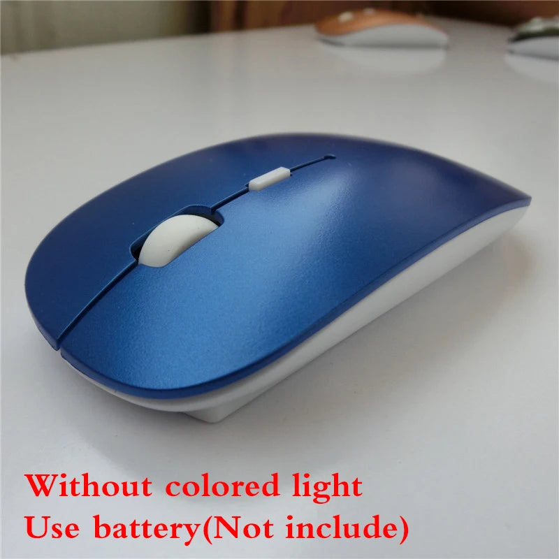 RGB Wireless Mouse Computer Mouse Silent Ergonomic Rechargeable Mice with LED Optical Backlit USB Mice for PC Laptop