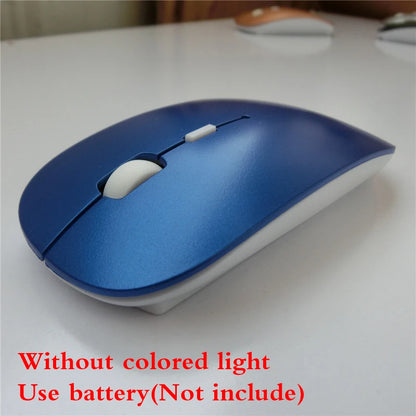 RGB Wireless Mouse Computer Mouse Silent Ergonomic Rechargeable Mice with LED Optical Backlit USB Mice for PC Laptop