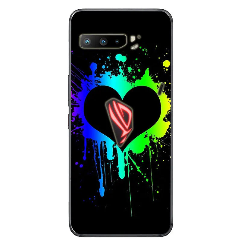 For Asus Rog Phone 3 ZS661KS Case Black Silicone Soft TPU Back Cover for Asus Rog Phone 3 Case ZS661KS Phone Cases Coque Funda