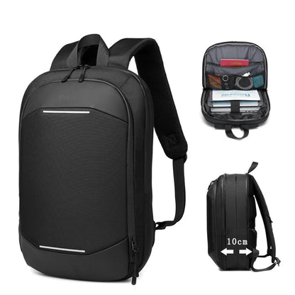 Laptop Backpack Laptop Thin Laptop Bag Unisex 14-Inch Simple Business Backpack Lightweight Casual Expandable School Students Bag