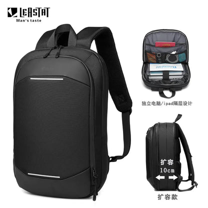 Laptop Backpack Laptop Thin Laptop Bag Unisex 14-Inch Simple Business Backpack Lightweight Casual Expandable School Students Bag