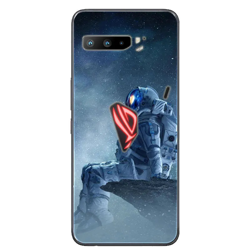 For Asus Rog Phone 3 ZS661KS Case Black Silicone Soft TPU Back Cover for Asus Rog Phone 3 Case ZS661KS Phone Cases Coque Funda