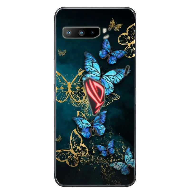 For Asus Rog Phone 3 ZS661KS Case Black Silicone Soft TPU Back Cover for Asus Rog Phone 3 Case ZS661KS Phone Cases Coque Funda